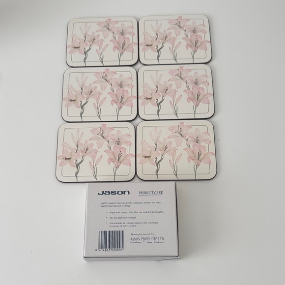 Jason Other - Jason Floral Lily’s Coasters Set of 6